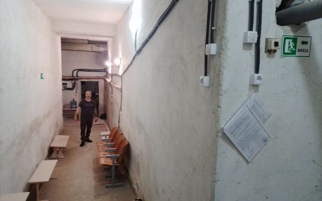 Ein Schutzraum für die „Schule 161” in Charkiw
